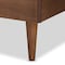 Baxton Studio Sora Mid-Century Modern Ash Walnut Finished Wood King Size Platform Bed 180-11111-9816-Zoro - alternate 7
